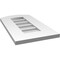 Ekena Millwork Arch Top Surface Mount PVC Gable Vent: Functional, w/ 3-1/2"W x 1"P Standard Frame, 12"W x 22"H GVPAR12X2201SF - alternate 2